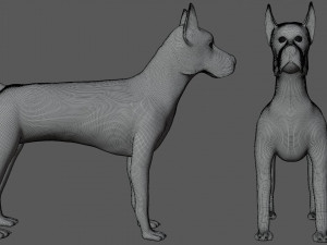 great dane dog 3D-Modell