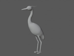 crane bird 3D मॉडल