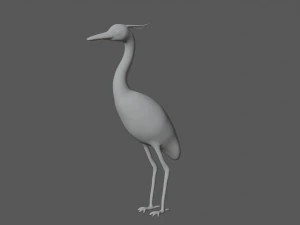 crane bird 3D Model