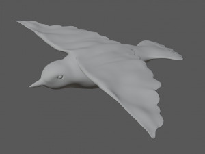 canary yellow bird 3Dモデル