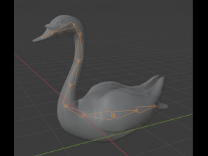 swan bird 3D 모델