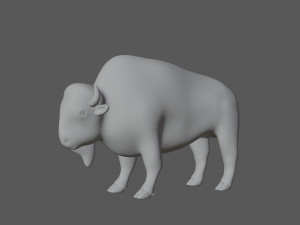 bison Model 3D