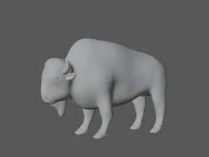 бізон 3D Модель