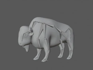 бізон 3D Модель