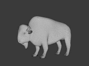 бізон 3D Модель