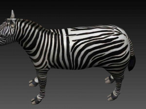 zebra 3D 模型