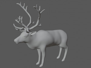 reindeer Model 3D