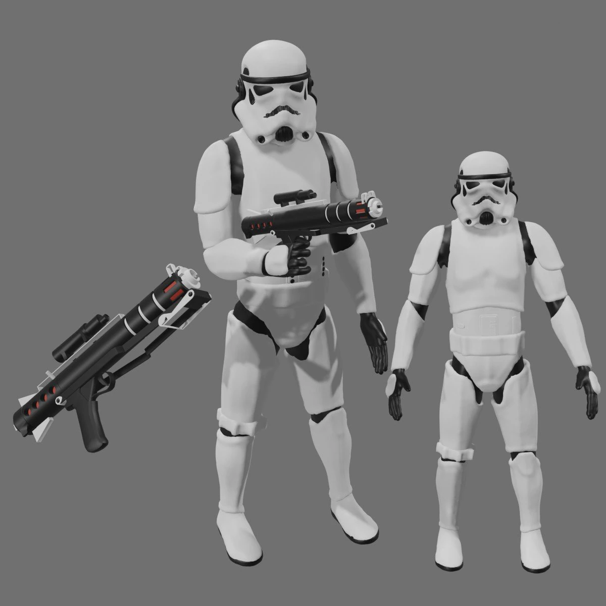 stormtrooper 3D Model .c4d .max .obj .3ds .fbx .stl .blend