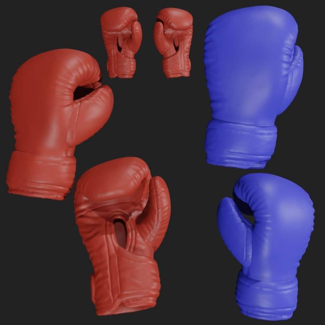 boxing golve Modello 3D .c4d .max .obj .3ds .fbx .stl .blend 
