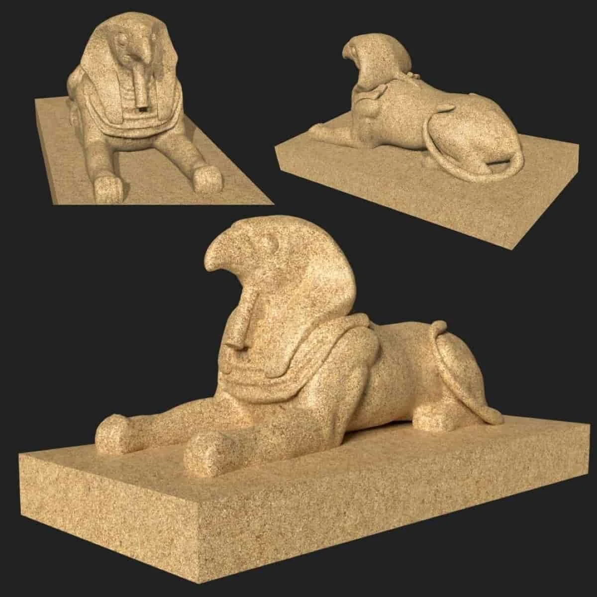 horus pyramid egypt 3D Model .c4d .max .obj .3ds .fbx .stl .blend 