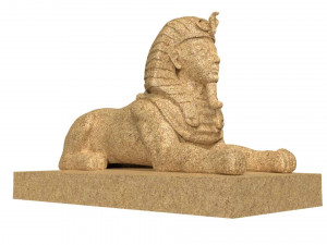 the great sphinx pyramid egypt Modello 3D