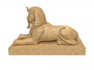 the great sphinx pyramid egypt Modello 3D