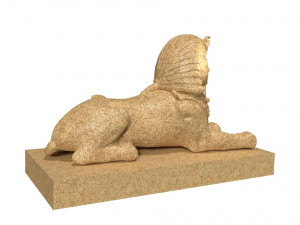 the great sphinx pyramid egypt Modello 3D
