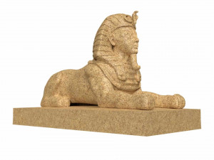 the great sphinx pyramid egypt Modello 3D