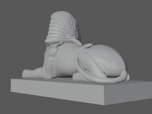 the great sphinx pyramid egypt Modello 3D