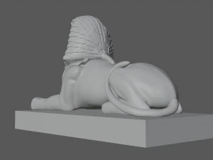 the great sphinx pyramid egypt 3D Model