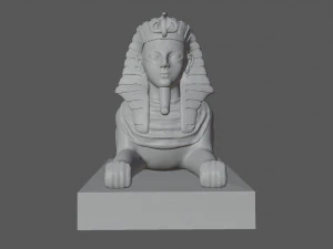 the great sphinx pyramid egypt 3D Model
