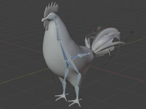 chicken hen rooster bird 3D Model