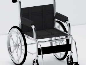 wheelchair wheel chair hospital 3D Model
