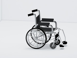 wheelchair wheel chair hospital Model 3D