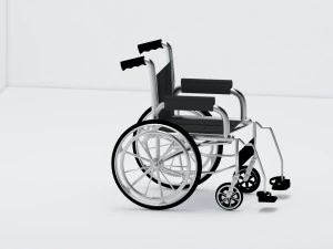 wheelchair wheel chair hospital 3D Model