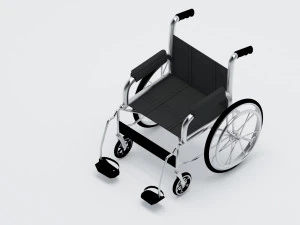 wheelchair wheel chair hospital 3D Model