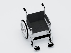 wheelchair wheel chair hospital Model 3D