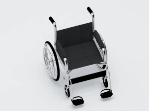 wheelchair wheel chair hospital 3D Model