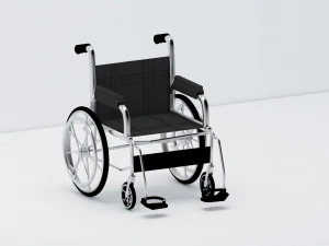 wheelchair wheel chair hospital 3D Model