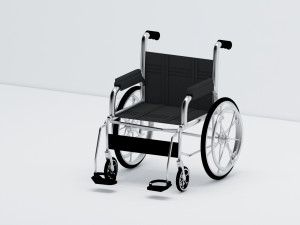 wheelchair wheel chair hospital Model 3D