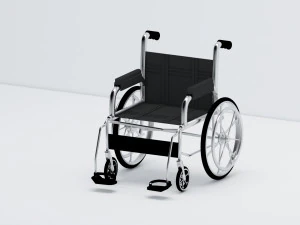 wheelchair wheel chair hospital 3D Model