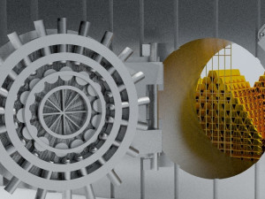 bank vault open 3D Model