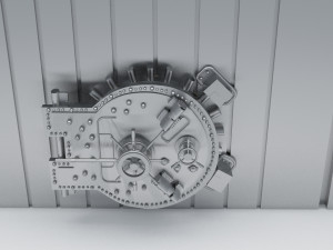 bank vault close Modelo 3D