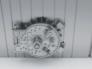 banka kasası kapat 3D Model