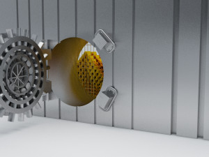 bank vault close Modelo 3D