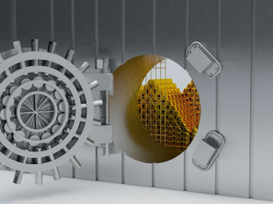 bank vault close Modelo 3D