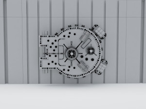 bank vault close Modelo 3D