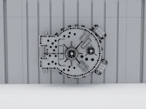 banka kasası kapat 3D Model