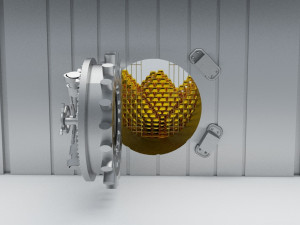 bank vault close Modelo 3D