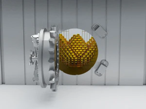 banka kasası kapat 3D Model