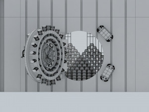 bank vault close Modelo 3D