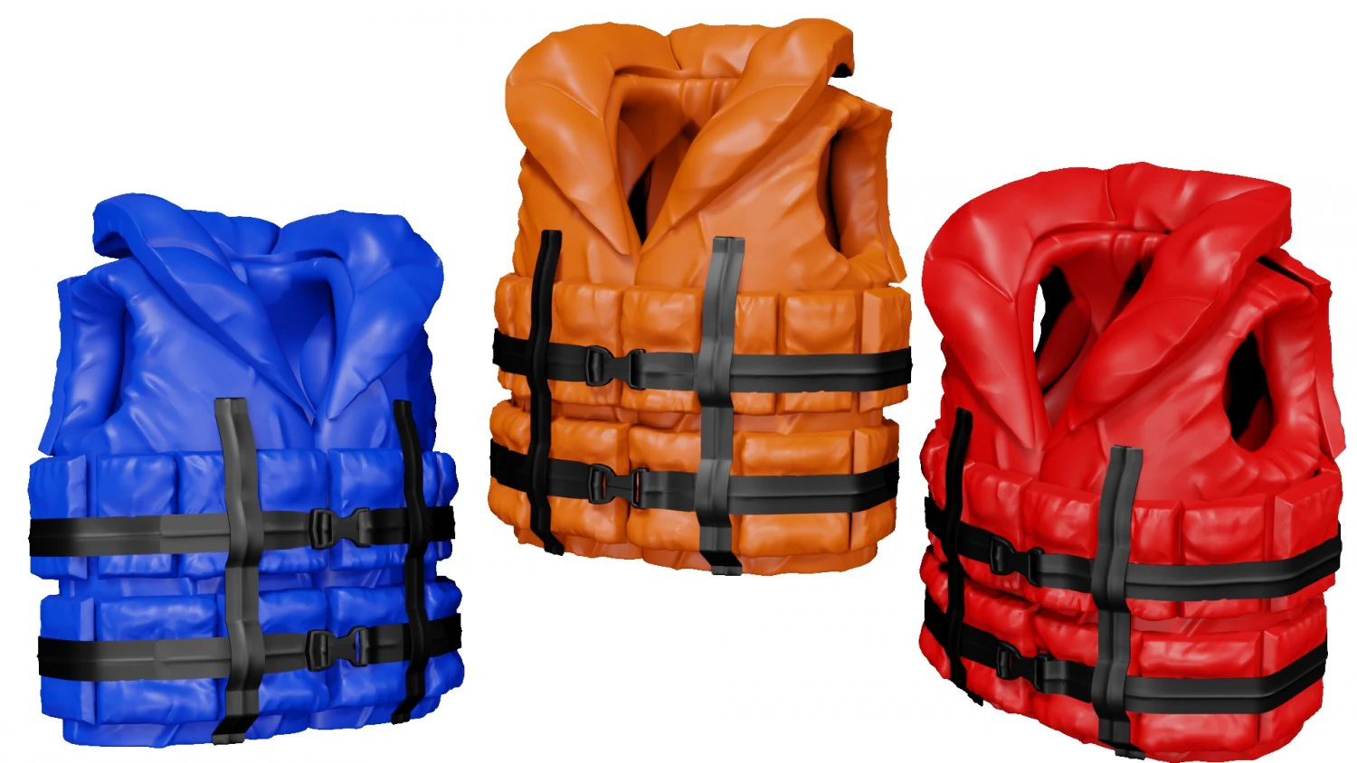 life vest life jacket safety jacket 3D Model .c4d .max .obj .3ds .fbx .stl .blend 