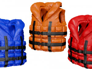 life vest life jacket safety jacket 3D Model