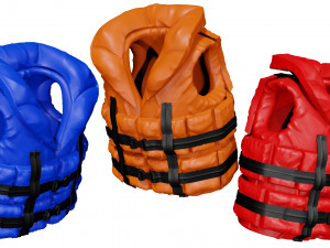 life vest life jacket safety jacket 3D 모델