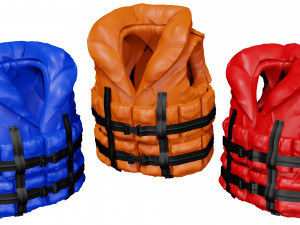 life vest life jacket safety jacket 3D 모델