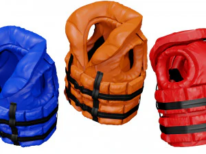 life vest life jacket safety jacket 3D Model