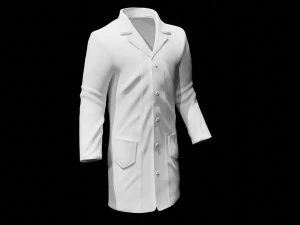 lab coat doctor coat surgical cloth 3D Model