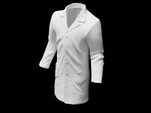 lab coat doctor coat surgical cloth 3D Model