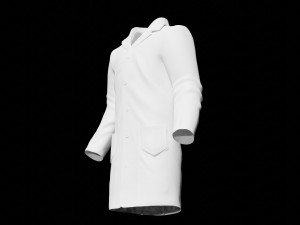 lab coat doctor coat surgical cloth 3D Model