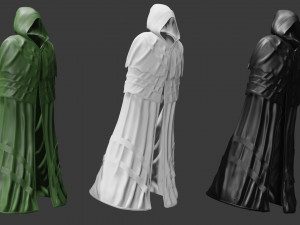 cloak cape robe Modelo 3D